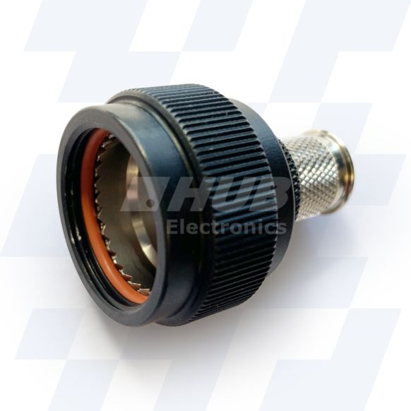 A17-530-8J14 - EMCA Straight Screened Adaptor, MIL-C-26482 Series I (PAT 105), Black Hybrid, Shell Size 22