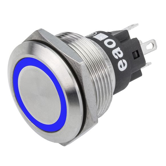 82-6151.1123 - EAO Pushbutton, Series 82, Silver