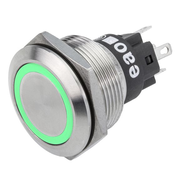 82-6151.1134 - EAO Pushbutton, Series 82, Silver