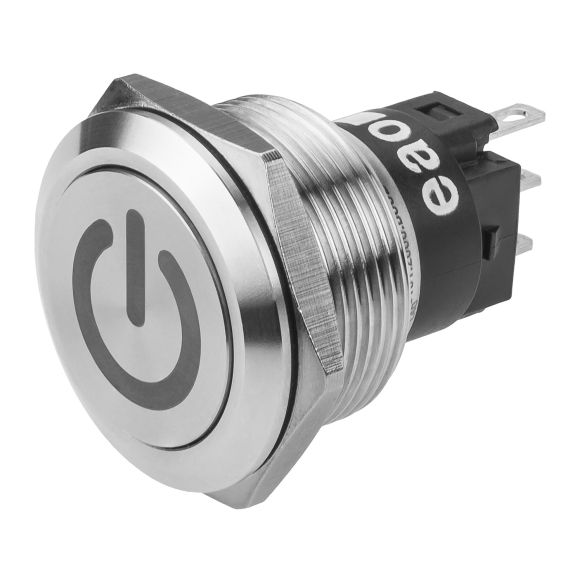 82-6151.2000.B002 - EAO Pushbutton, Series 82, Silver