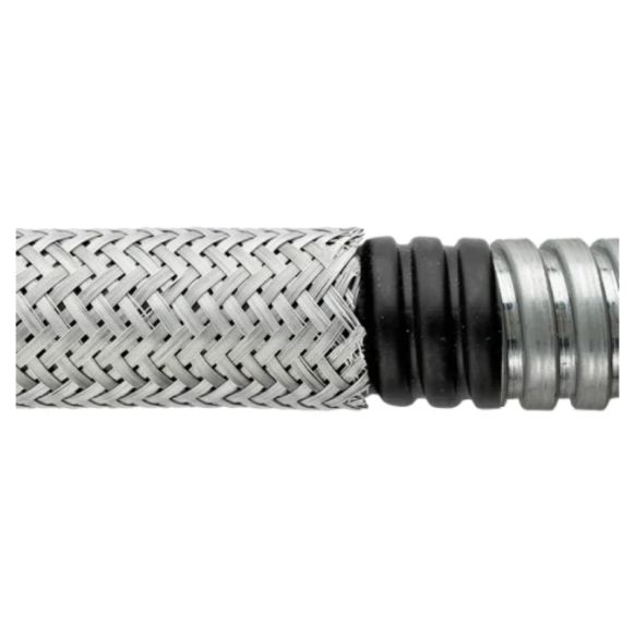 Side view of Atkore Flexicon LFHUBRD Helically Wound Galvanised Flexible Steel Conduit