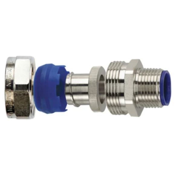 Side view of Atkore Flexicon LTP-C Straight Externally Threaded Conduit Fitting
