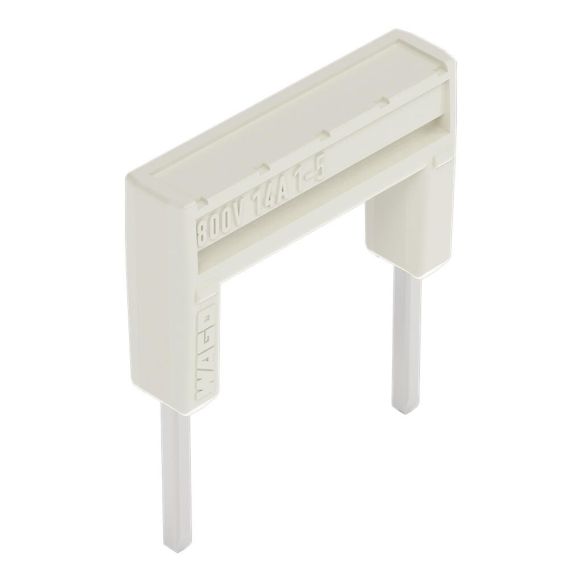 Front view of WAGO TOPJOB®S 2000 Series Jumper Bar, from 1 to 5, Light Grey (Part Number: 2000-435)
