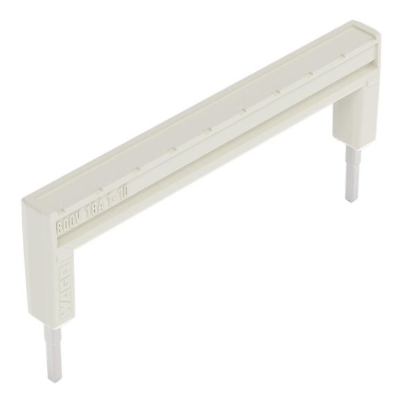 Front view of WAGO TOPJOB®S 2001 Series Jumper Bar, from 1 to 10, Light Grey (Part Number: 2001-440)