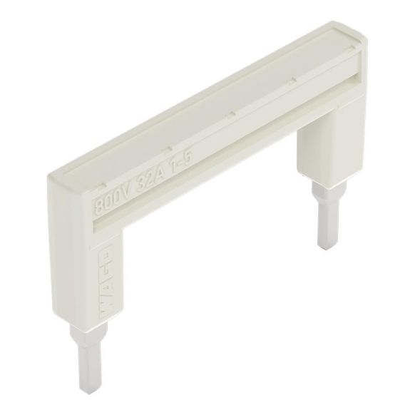 Front view of WAGO TOPJOB®S 2004 Series Jumper Bar, from 1 to 5, Light Grey (Part Number: 2004-435)
