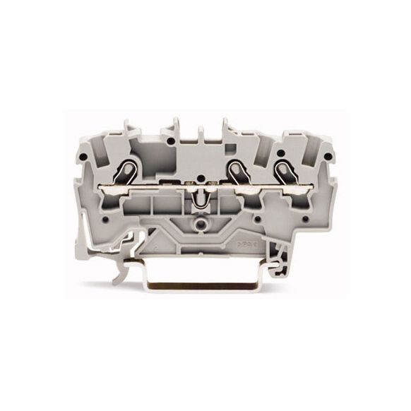 WAGO TOPJOB®S 2001 Series Rail Mounted 3 Conductor Through Terminal Block - 2001-1301