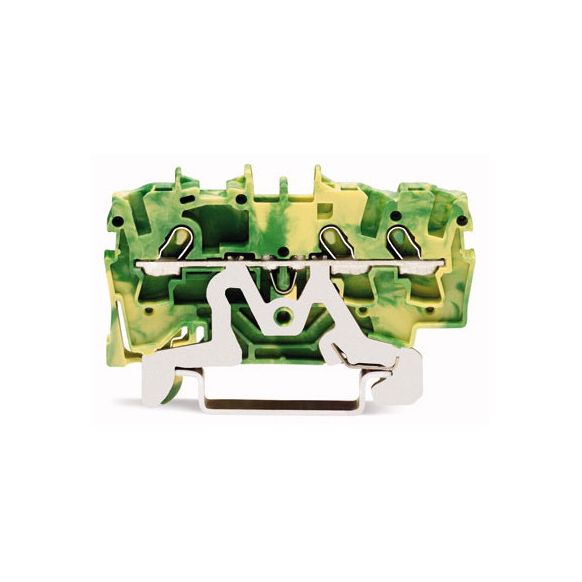WAGO TOPJOB®S 2001 Series Rail Mounted 3 Conductor Ground (Earth) Terminal Block - 2001-1307
