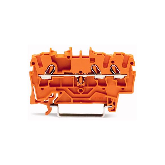 WAGO TOPJOB®S 2002 Series Rail Mounted 3 Conductor Through Terminal Block - 2002-1302