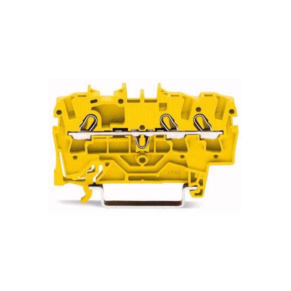 WAGO TOPJOB®S 2002 Series Rail Mounted 3 Conductor Through Terminal Block - 2002-1306