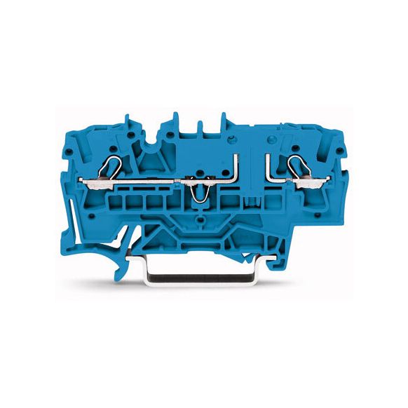 WAGO TOPJOB®S 2002 Series Rail Mounted 2 Conductor Through Terminal Block - 2002-1604