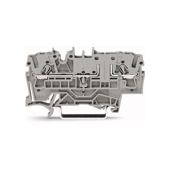 WAGO TOPJOB®S 2002 Series Rail Mounted 2 Conductor Carrier Terminal Block - 2002-1661