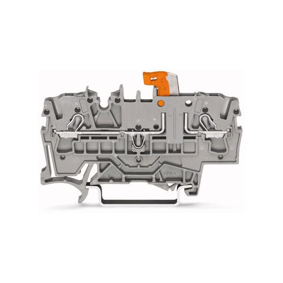WAGO TOPJOB®S 2002 Series Rail Mounted 2 Conductor Disconnect Terminal Block - 2002-1671