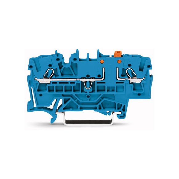 WAGO TOPJOB®S 2002 Series Rail Mounted 2 Conductor Disconnect Terminal Block - 2002-1674