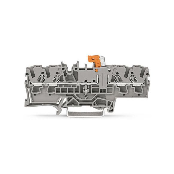 WAGO TOPJOB®S 2002 Series Rail Mounted 4 Conductor Disconnect Terminal Block - 2002-1871