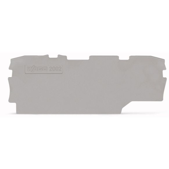 WAGO TOPJOB®S 2002 Series 2 Conductor Disconnect End and Intermediate Plate - 2002-1991