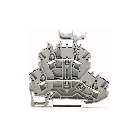 WAGO TOPJOB®S 2002 Series Rail Mounted Double-Deck Through/Through Terminal Block N/L - 2002-2232