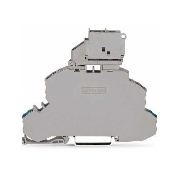 WAGO TOPJOB®S 2002 Series Rail Mounted Double-Deck fuse disc. with fuse holder - 2002-2612
