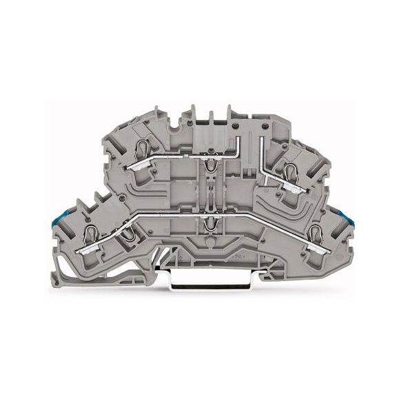 WAGO TOPJOB®S 2002 Series Rail Mounted Double-Deck Carrier Terminal Block - 2002-2662