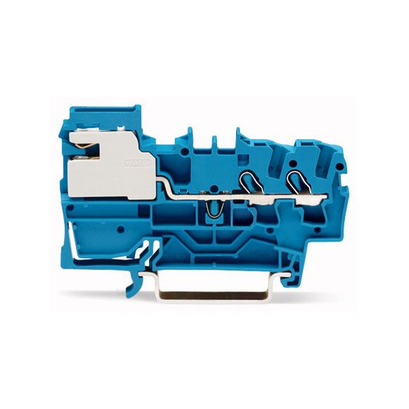 WAGO TOPJOB®S 2002 Series Rail Mounted 2 Conductor N-Disconnect Terminal Block - 2002-7214
