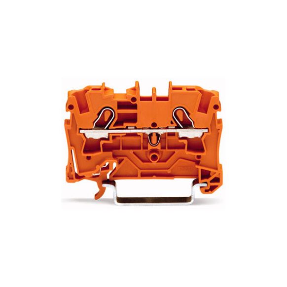 WAGO TOPJOB®S 2004 Series Rail Mounted 2 Conductor Through Terminal Block - 2004-1202