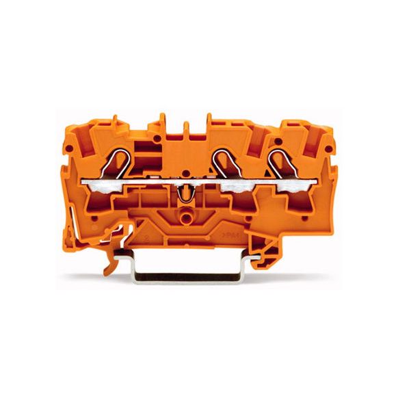 WAGO TOPJOB®S 2004 Series Rail Mounted 3 Conductor Through Terminal Block - 2004-1302
