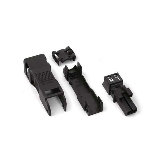 WAGO WINSTA® MINI 890 Series Socket 2 Pole with Strain Relief Housing - 890-102