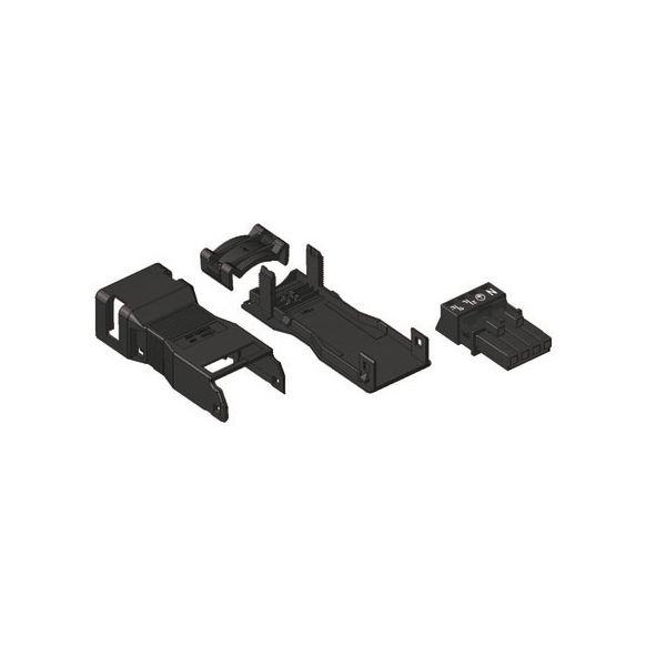 WAGO WINSTA® MINI 890 Series Socket 4 Pole with Strain Relief Housing - 890-104