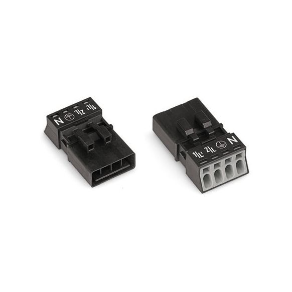 WAGO WINSTA® MINI 890 Series Plug 4 Pole without Strain Relief Housing - 890-214