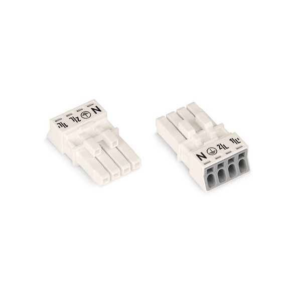 WAGO WINSTA® MINI 890 Series Socket 4 Pole without Strain Relief Housing - 890-224