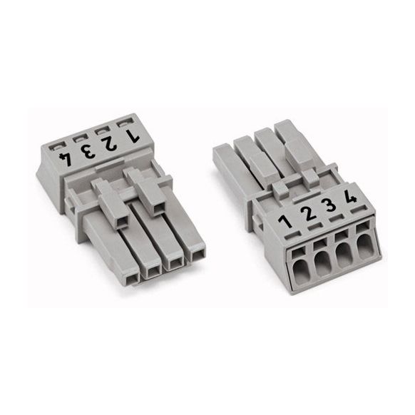 WAGO WINSTA® MINI 890 Series Socket 4 Pole without Strain Relief Housing - 890-244
