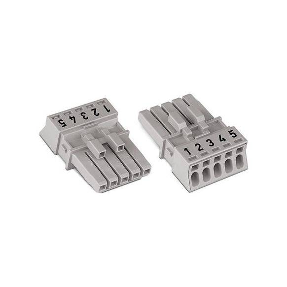 WAGO WINSTA® MINI 890 Series Socket 5 Pole without Strain Relief Housing - 890-245