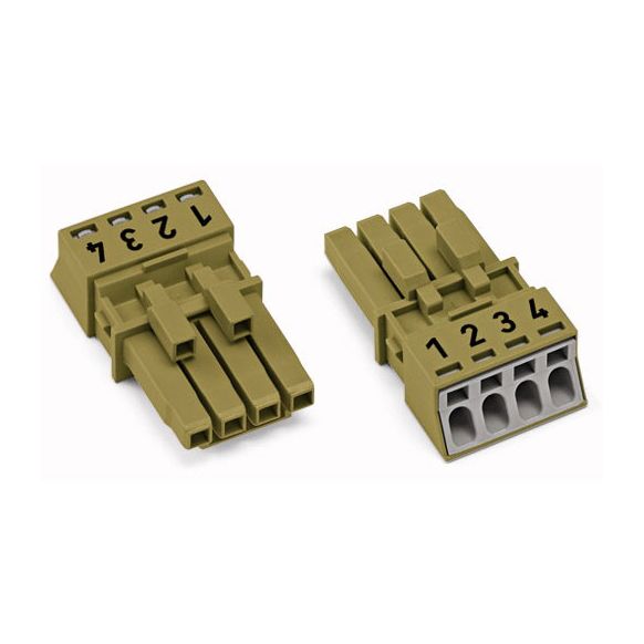 WAGO WINSTA® MINI 890 Series Socket 4 Pole without Strain Relief Housing - 890-264