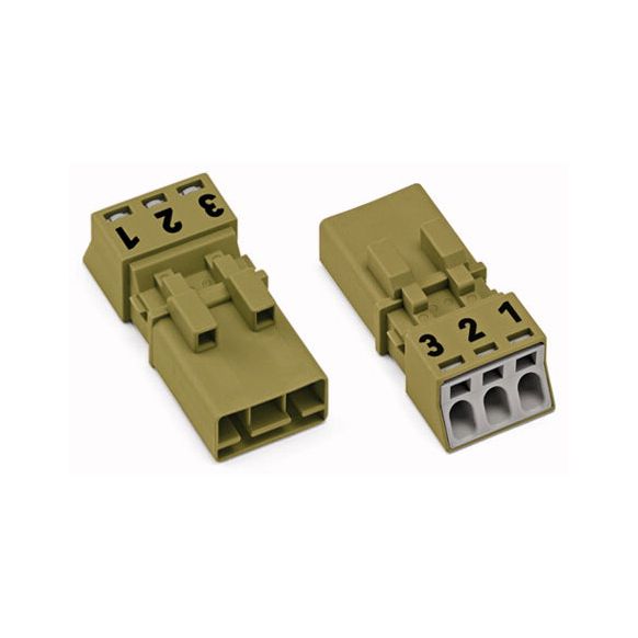 WAGO WINSTA® MINI 890 Series Plug 3 Pole without Strain Relief Housing - 890-273