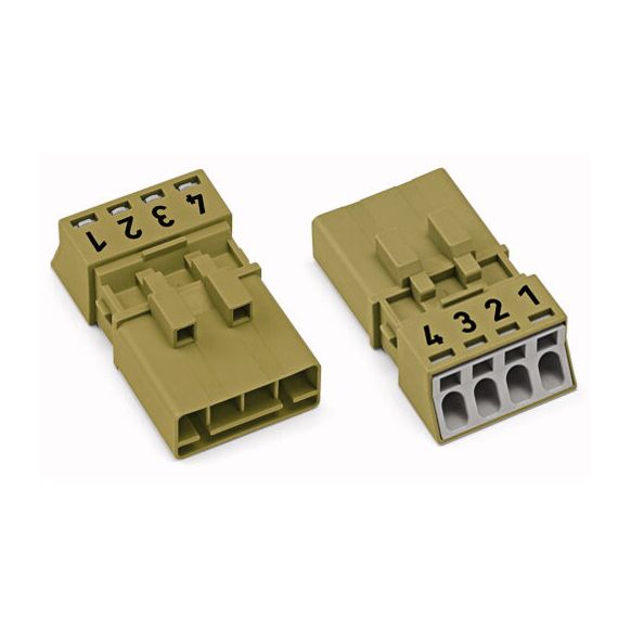 WAGO WINSTA® MINI 890 Series Plug 4 Pole without Strain Relief Housing - 890-274