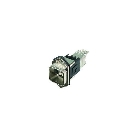 Telegärtner STX Series Variant 14 Standard Bulkhead Set RJ45 Jack A Cat.6A Rectangle Mount Cutout - J80020A0011