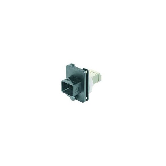 J88074A0000 (100007574) - Telegärtner STX Series Variant 4 Bulkhead Set LC-D Adaptor MM