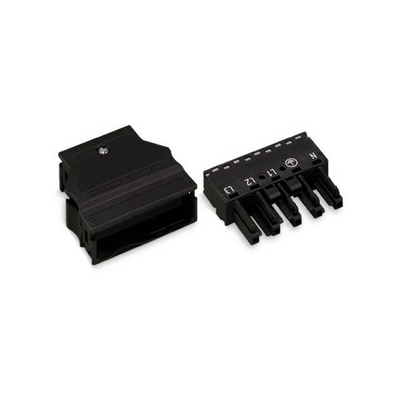 WAGO WINSTA® MIDI 770 Series Socket 5 Pole with Strain Relief Housing - 770-125
