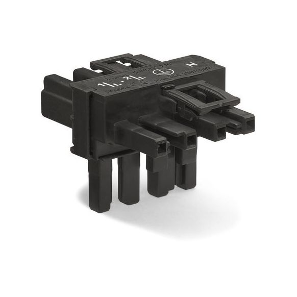 WAGO WINSTA® MIDI 770 Series T-Distribution Connector 4 Pole for 'Flying Leads' - 770-627