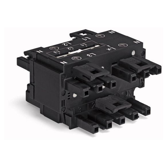 WAGO WINSTA® MIDI 770 Series Three-Phase to Single-Phase Distribution Connector 1 x 5 Pole Plug 2 X L2 - 770-640