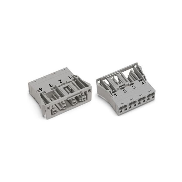 WAGO WINSTA® MIDI 770 Series Socket 4 Pole Snap-In Version - 770-744