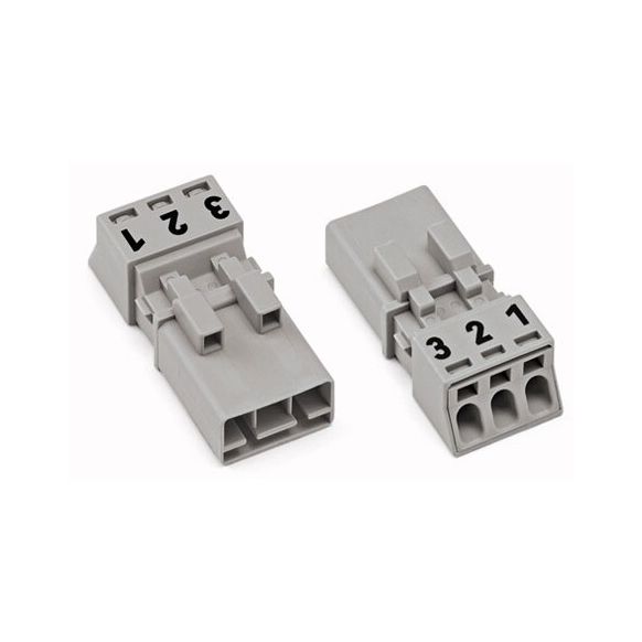 WAGO WINSTA® MINI 890 Series Plug 3 Pole without Strain Relief Housing - 890-253/060-000