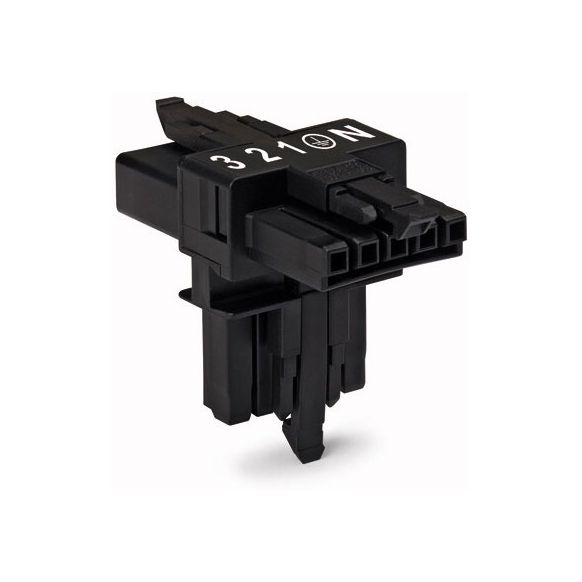 WAGO WINSTA® MINI 890 Series T-Distribution Connector 5 Pole for 'Flying Leads' - 890-622