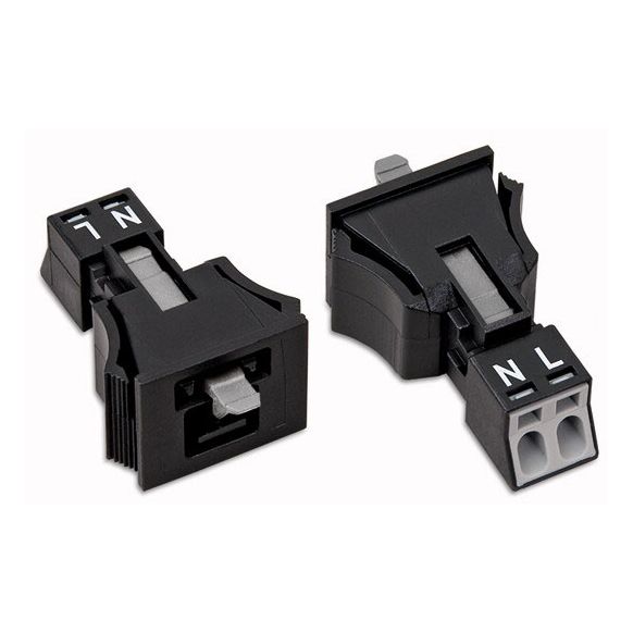 WAGO WINSTA® MINI 890 Series Plug 2 Pole Snap-In Version - 890-712