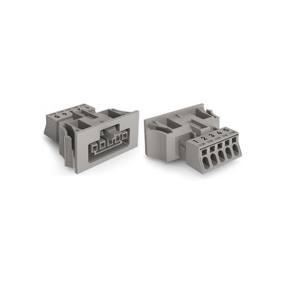 WAGO WINSTA® MINI 890 Series Socket 5 Pole Snap-In Version - 890-745/062-000