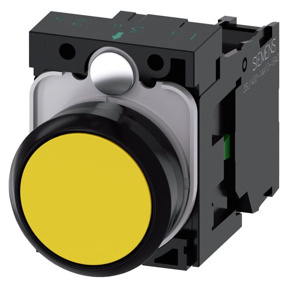 Siemens SIRIUS ACT Series Pushbutton - 3SU1100-0AB30-1BA0