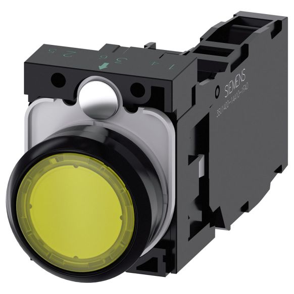 Siemens SIRIUS ACT Series Illuminated Pushbutton - 3SU1102-0AB30-1FA0