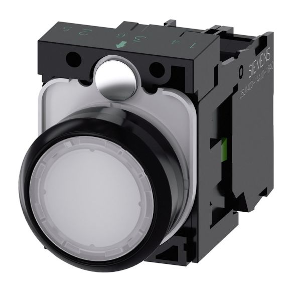 Siemens SIRIUS ACT Series Illuminated Pushbutton - 3SU1102-0AB60-1BA0