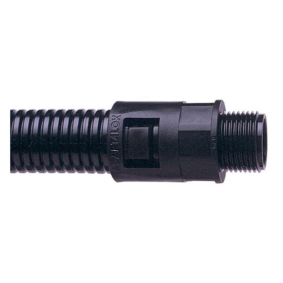 AL16/M16/A/BL - ABB Straight Conduit Adaptor, Black, M16x1.5