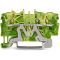 WAGO TOPJOB®S 2000 Series Rail Mounted 3 Conductor Ground (Earth) Terminal Block - 2000-1307