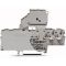 WAGO TOPJOB®S 2002 Series Rail Mounted 4 Conductor Fuse Disconnect Terminal Block with pivoting fuse holder - 2002-1811